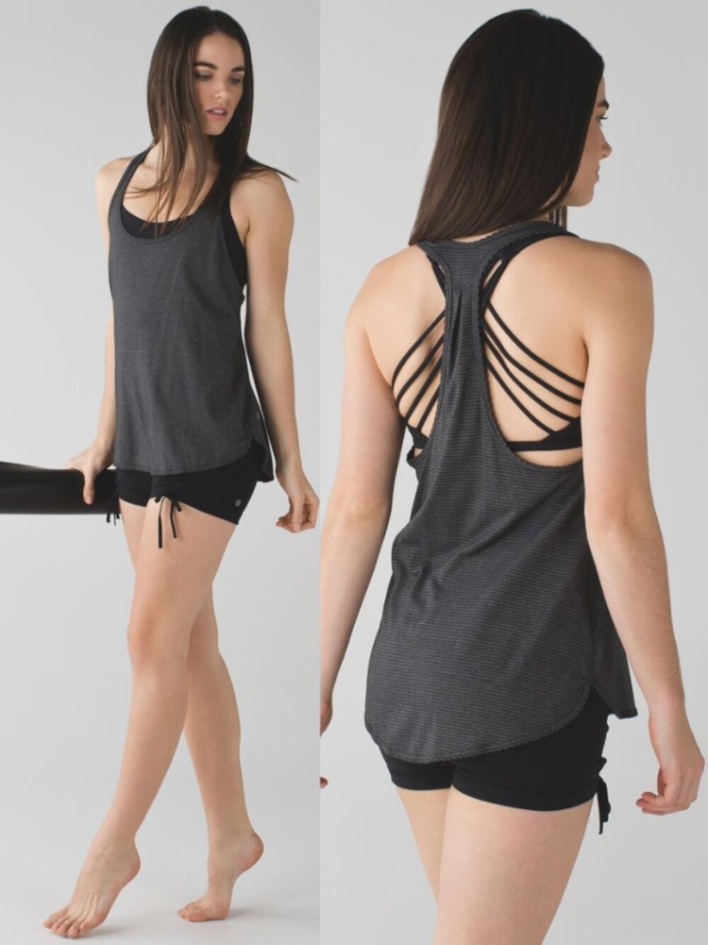 Lululemon Gray Seriously Light Luon 105 F Singlet Tank